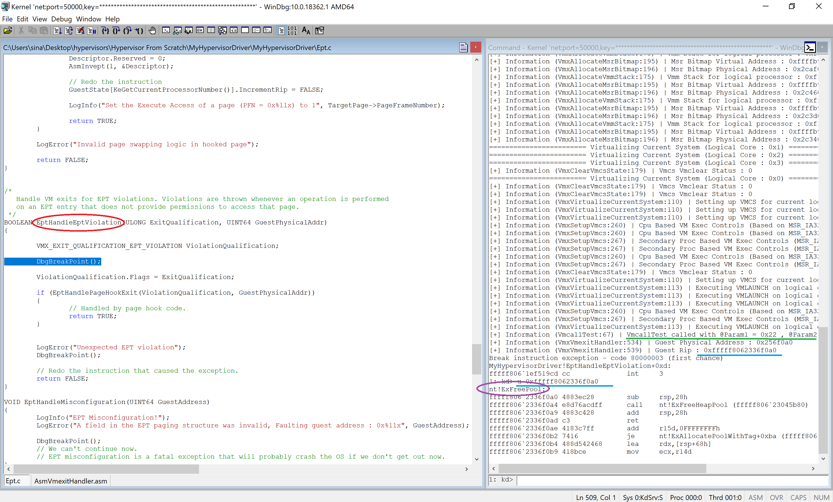 Ept Hook after Vmlaunch
